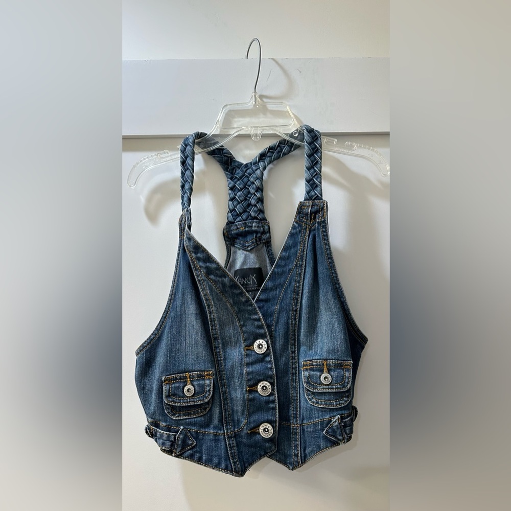 S Yanuk Denim Crop Top